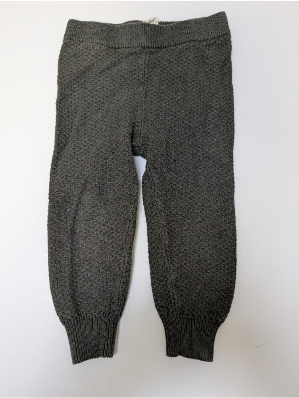 Kate Quinn 2T Organic Cotton Sweater Knit Leggings Beluga Dark Grey